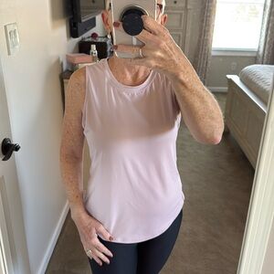 Halara Cut Out Crossover Hem Solid Yoga Tank Top